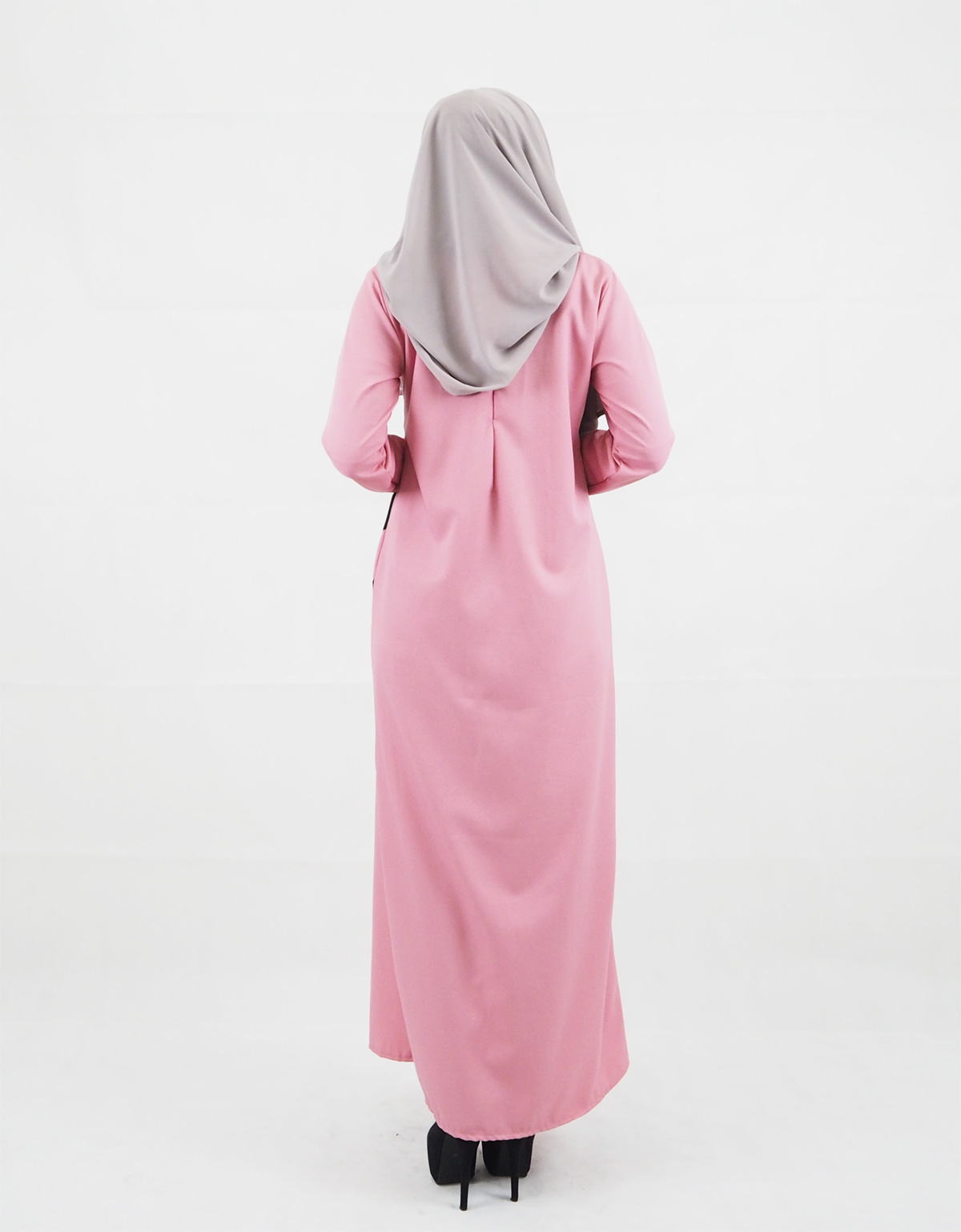 SW4161 Breastfeeding Jubah Dress Pink